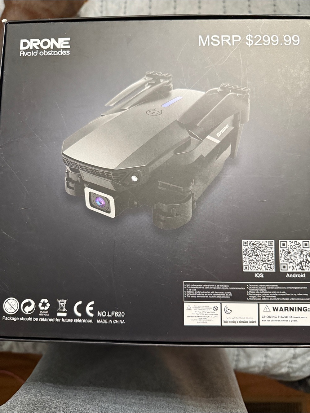 Foldable Camera Drone with 4K Camera - Black